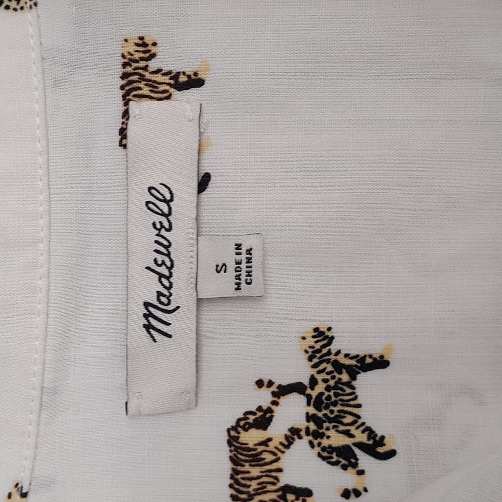 Madewell Button Down Shirt in Cat Walk Size Small - Picture 5 of 8